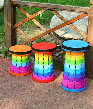 Folding Travel Heavy Plastic Stool