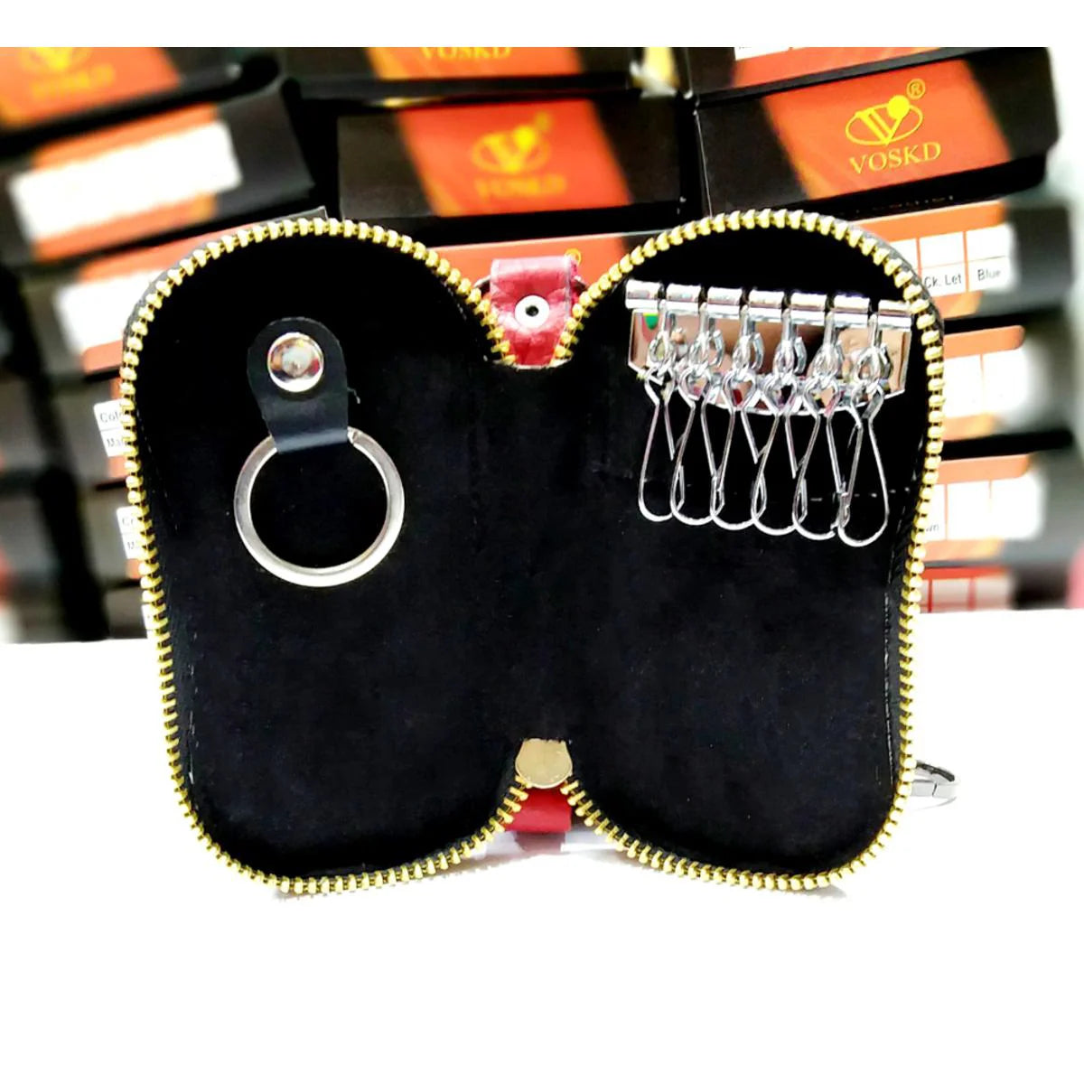 Original Leather Double Sided Key Bag