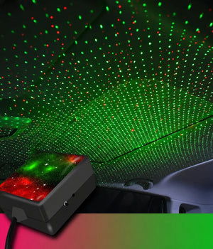 Auto Rotation Colorful Car Interior Galaxy Light
