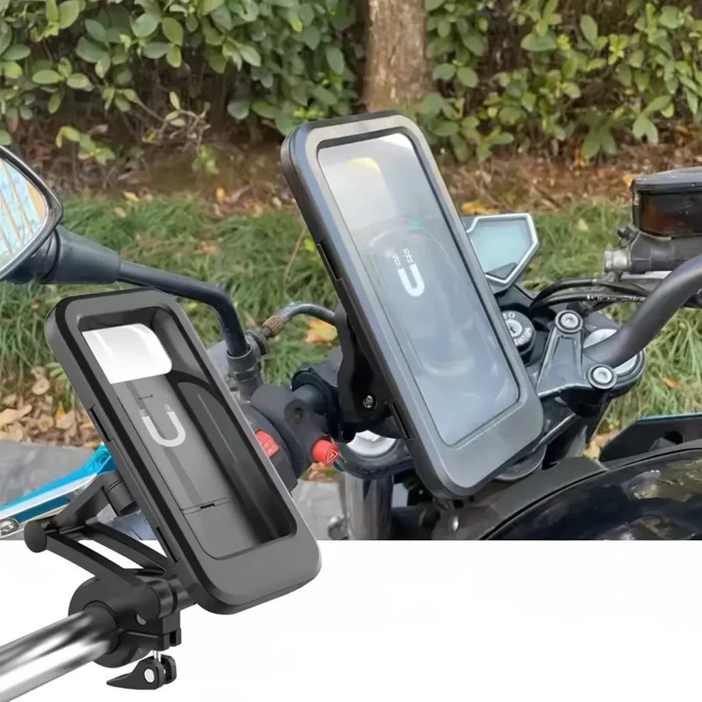 360° Waterproof Motorcycle Mobile Phone Holder