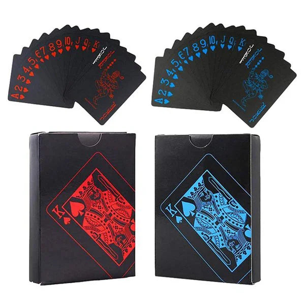 Waterproof Black Playing Card