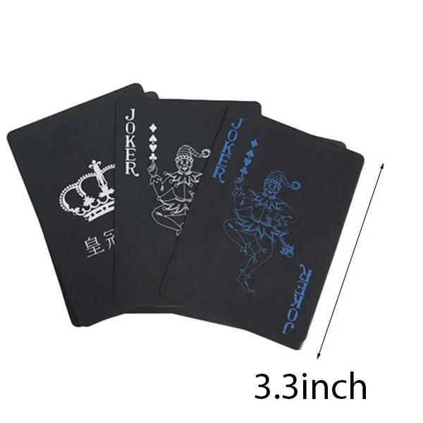 Waterproof Black Playing Card