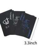 Waterproof Black Playing Card