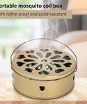 Portable Fireproof Mosquito Coil Burner Container