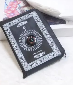 Portable Travel Prayer Mat With Compass