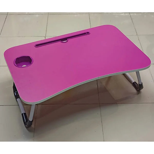 Foldable Laptop Table With Mini Drawer