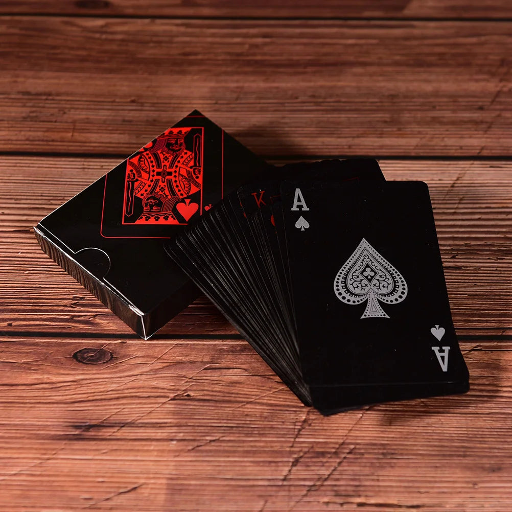 Waterproof Black Playing Card