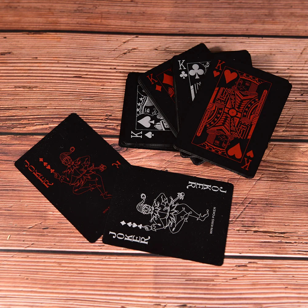 Waterproof Black Playing Card