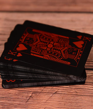 Waterproof Black Playing Card