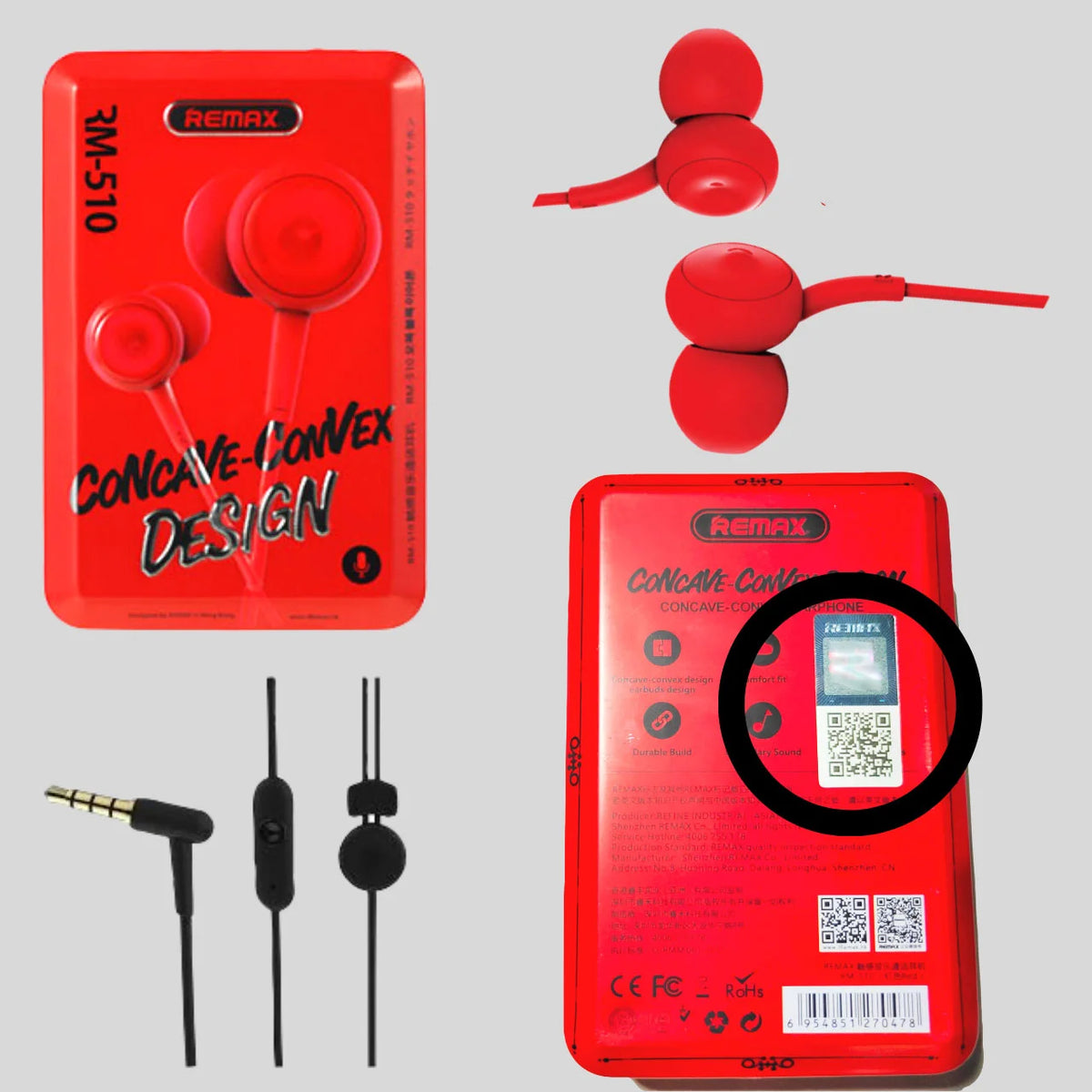 REMAX Original Metal Boxed Earphone