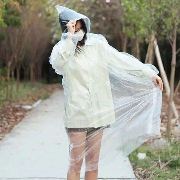 Emergency Disposable Pocket Raincoat (Set of 2)