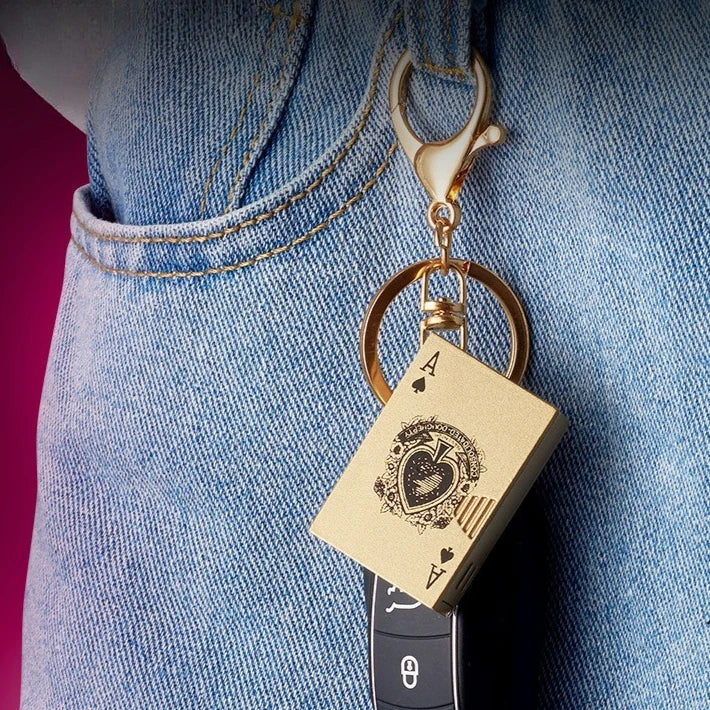 Mini Metal Inflatable Keychain Lighter