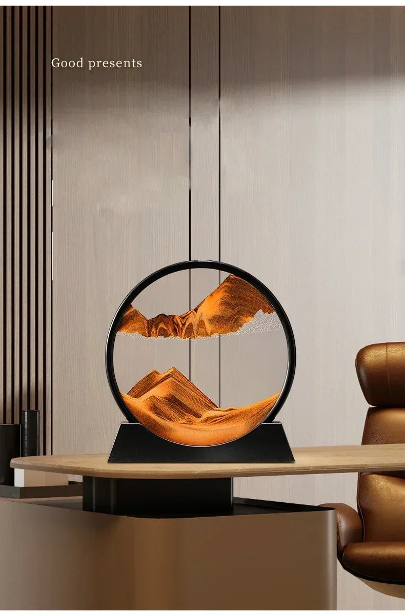 3D Dynamic Sandscape Hourglass Art Frame