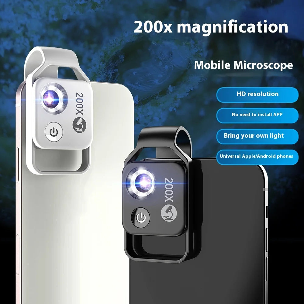 200X Microscope Universal Lens For Phone Camera