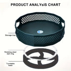 360° Rotating Multi-Usable Storage Tray