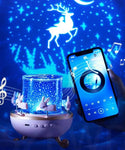 Creative Rechargeable Rotating Night Light Projector