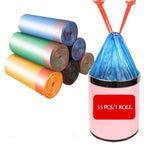 High Quality Kitchen Garbage Bags With Handle (5 Rolls)