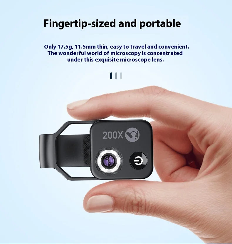 200X Microscope Universal Lens For Phone Camera