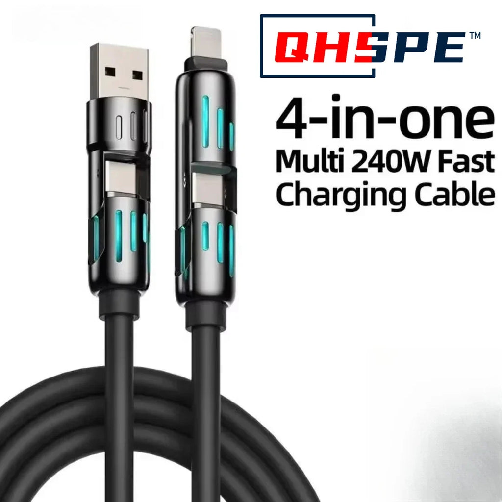 4-in-1 PD USB 240W Fast Charging Cable