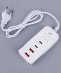 60W 4 Ports USB C Type Fast Charging Adapter
