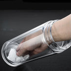 Leakproof Portable High-Grade Glass Water Bottle (500 ML)