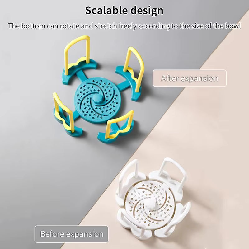 Home Kitchen Adjustable Dish Bowl Holder