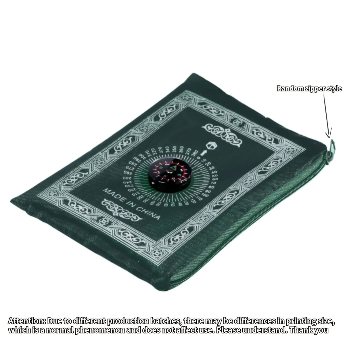 Portable Travel Prayer Mat With Compass