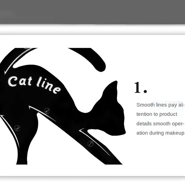 Various Shape Cat Eyeliner Waterproof Card (Set Of 2)