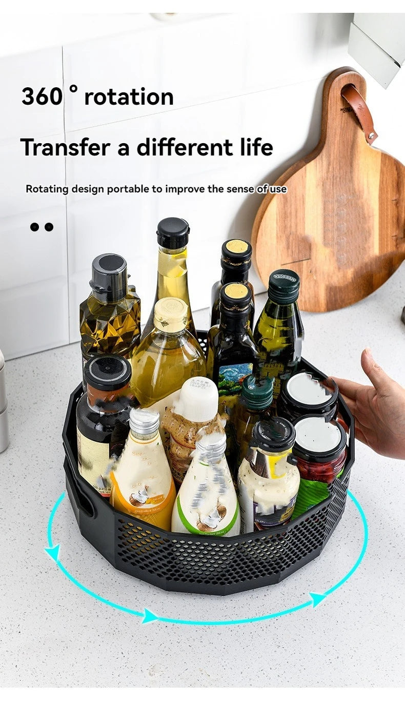 360° Rotating Multi-Usable Storage Tray