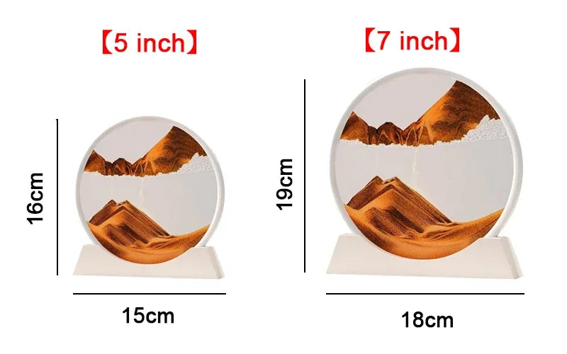 3D Dynamic Sandscape Hourglass Art Frame