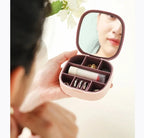 Mini Portable Jewellery Box With Mirror