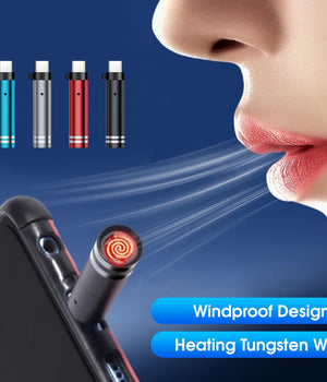 Mini Type-C Plug-in Windproof Lighter