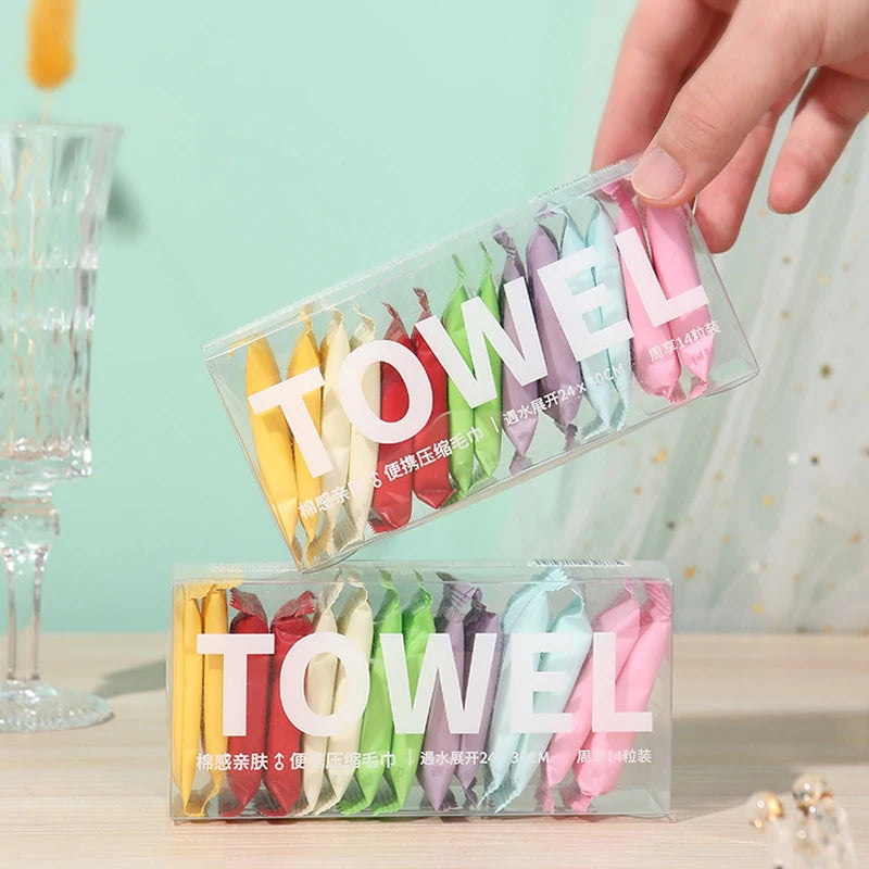 14 Pcs Disposable Portable Travel Towel