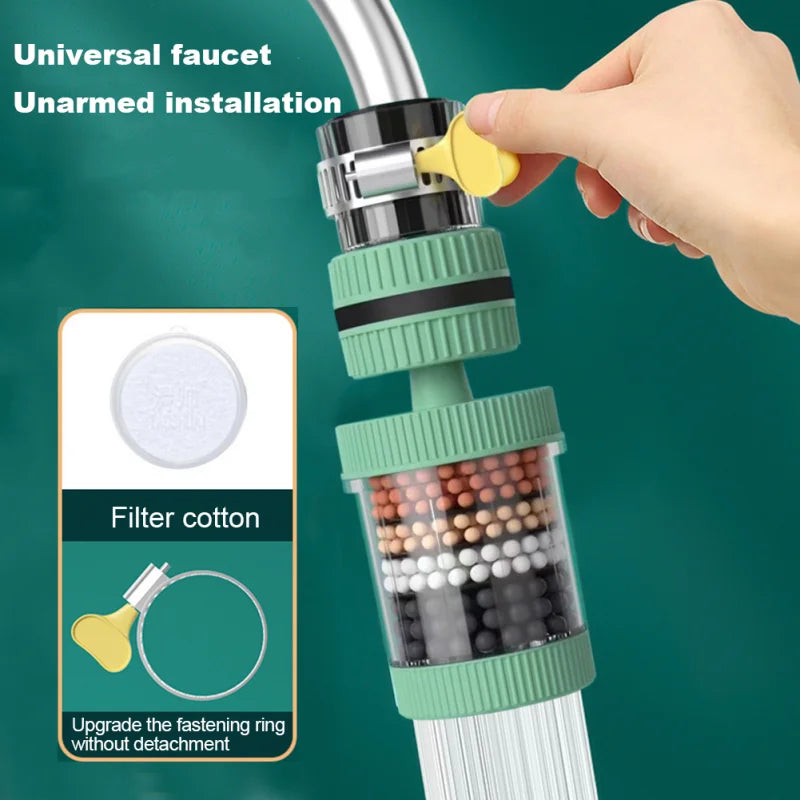 360 Degree Rotatable 6 Layers Water Filter Tap