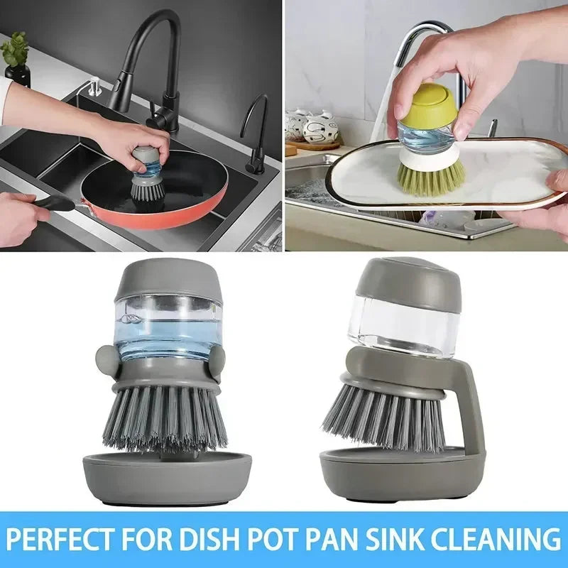 Multi Use Soap Dispensing Brush With Tary