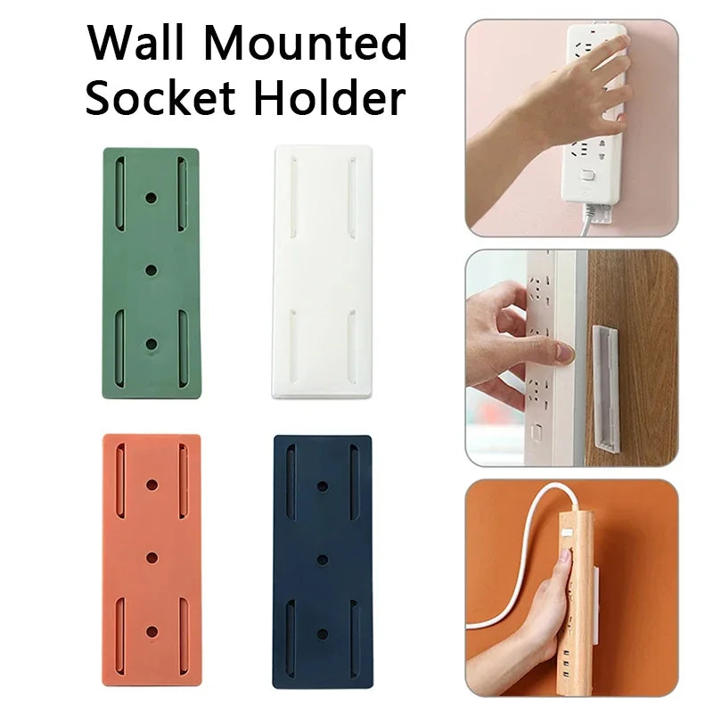 Self-Adhesive Multifunction Socket Holder