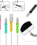 Spiral Silicone Cable Wire Protector (4 Pcs)