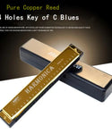 24 & 10 Holes Metal Harmonica Mouth Organ