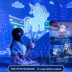 Creative Rechargeable Rotating Night Light Projector