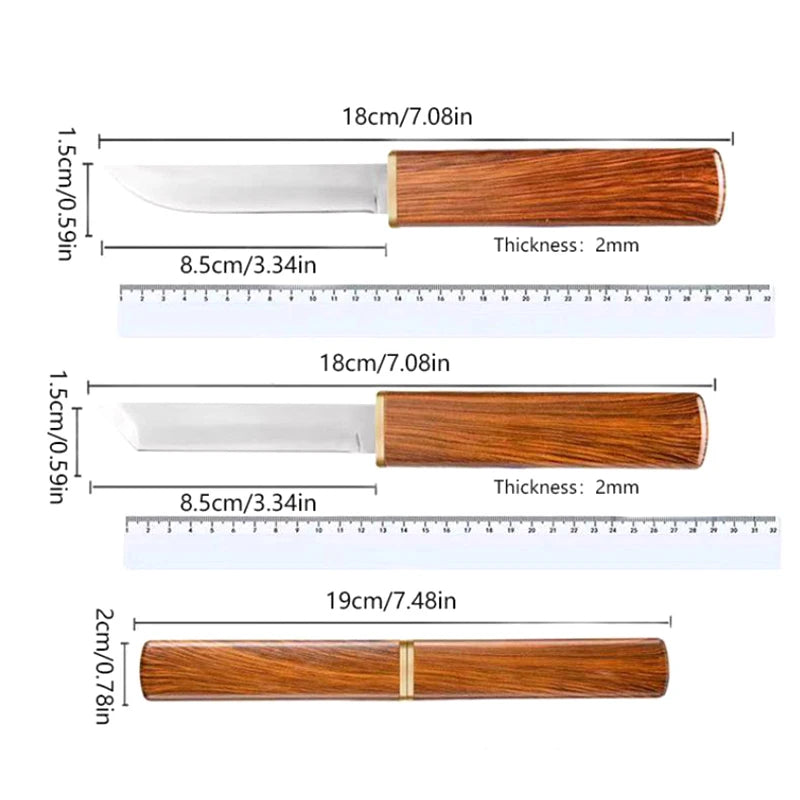 Professional SS Portable Double Knife