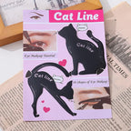 Various Shape Cat Eyeliner Waterproof Card (Set Of 2)