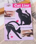 Various Shape Cat Eyeliner Waterproof Card (Set Of 2)