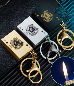 Mini Metal Inflatable Keychain Lighter