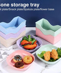 10 Pcs Multi-Usable Dining Bone Plate Set