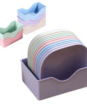 10 Pcs Multi-Usable Dining Bone Plate Set