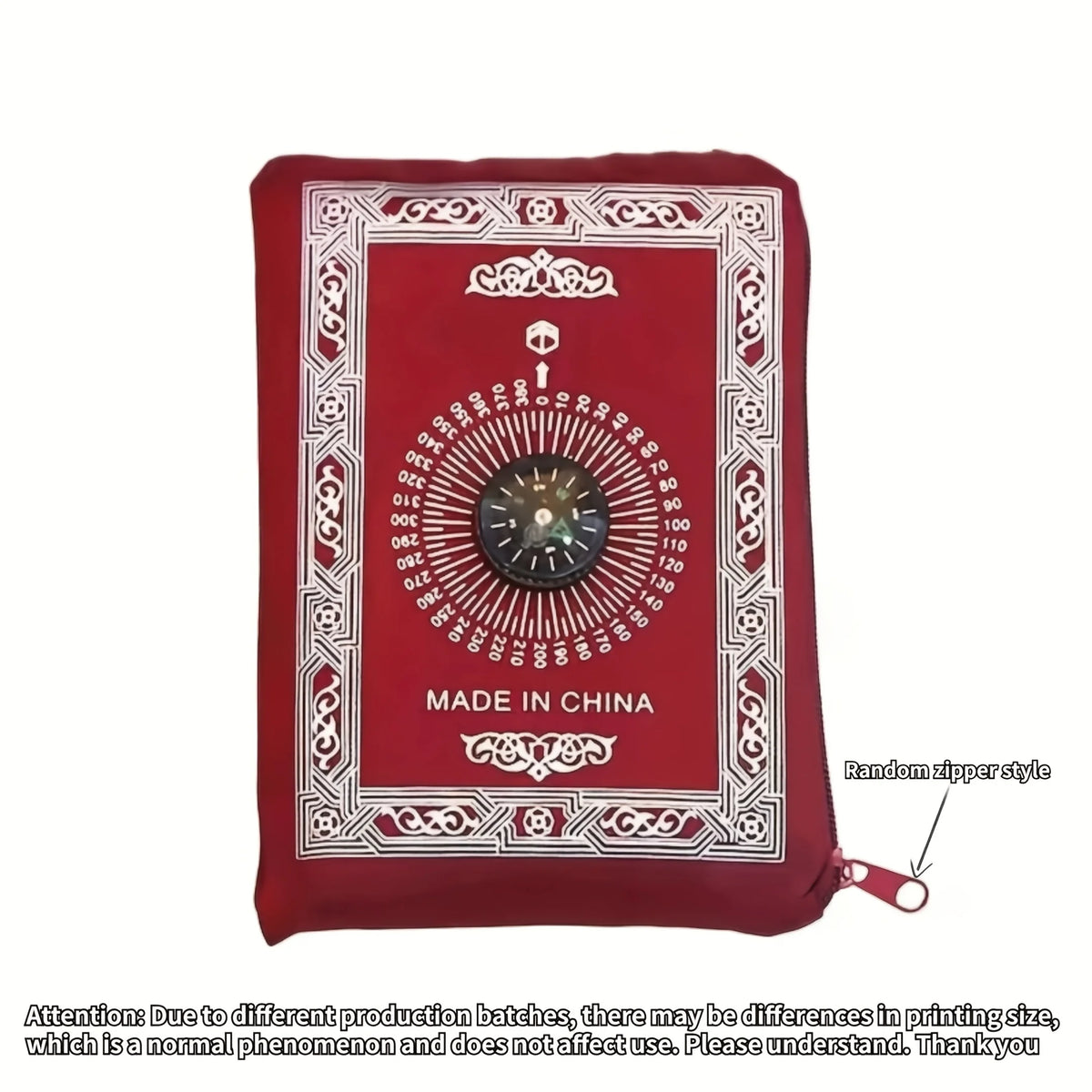 Portable Travel Prayer Mat With Compass