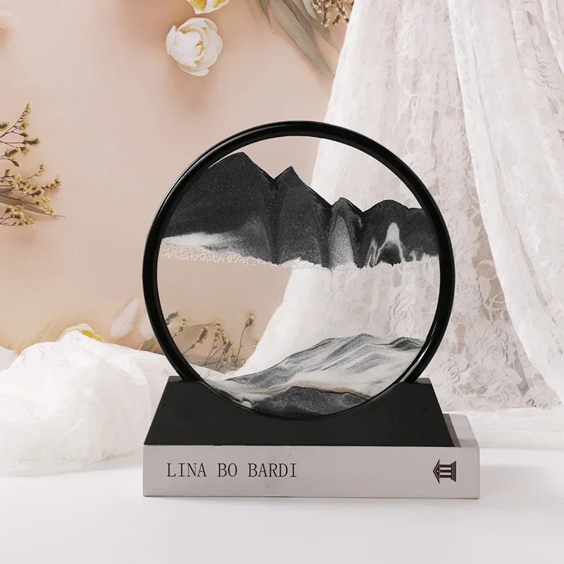 3D Dynamic Sandscape Hourglass Art Frame