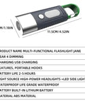 Mini Smart Waterproof Zoomable Flashlight