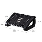 Ergonomic Footrest Stool With Massage Rollers