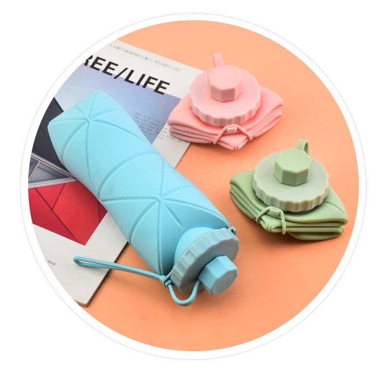 Silicone Folding Travel Water Bottle